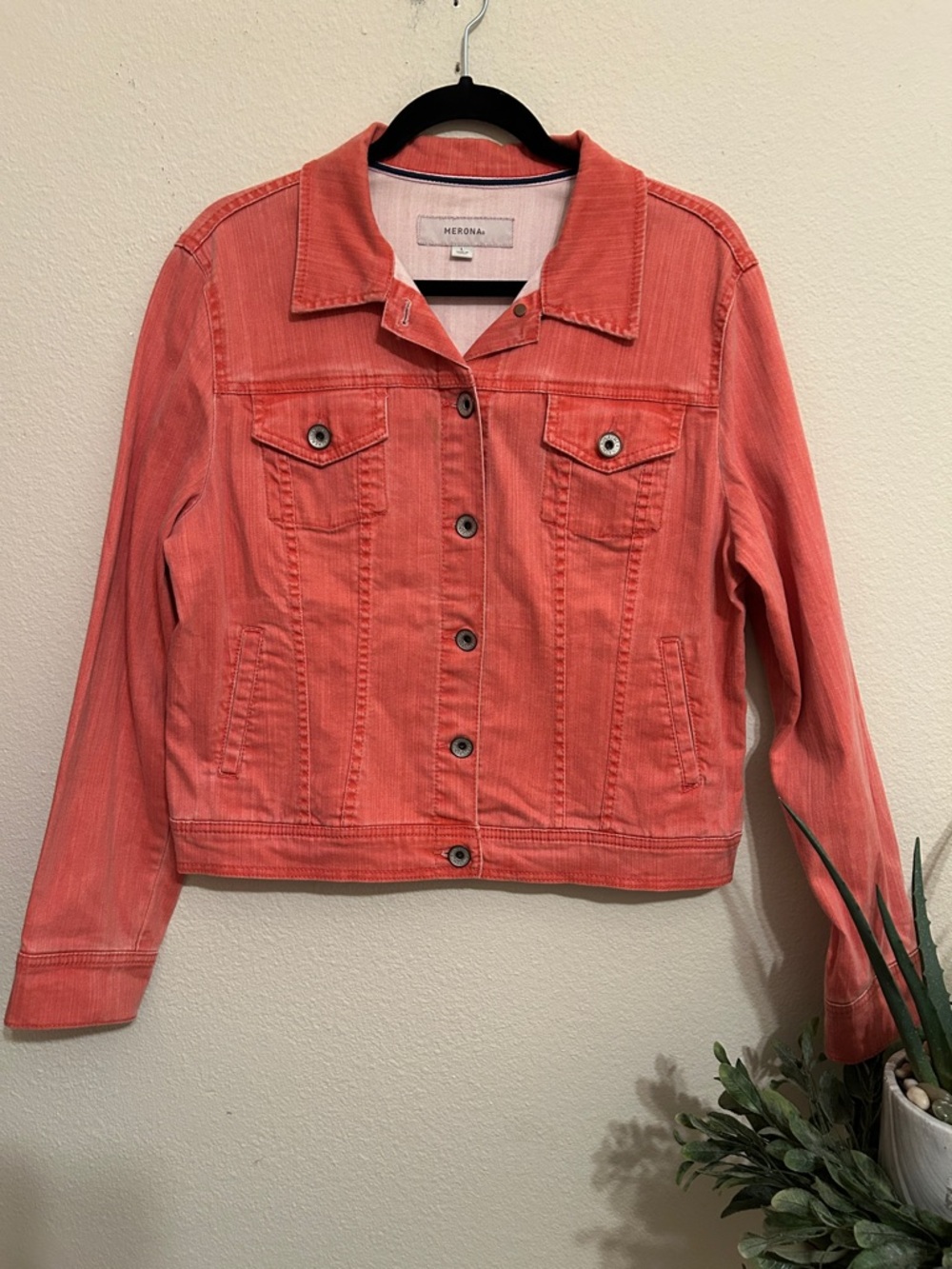 Merona Coral Jeans Jacket